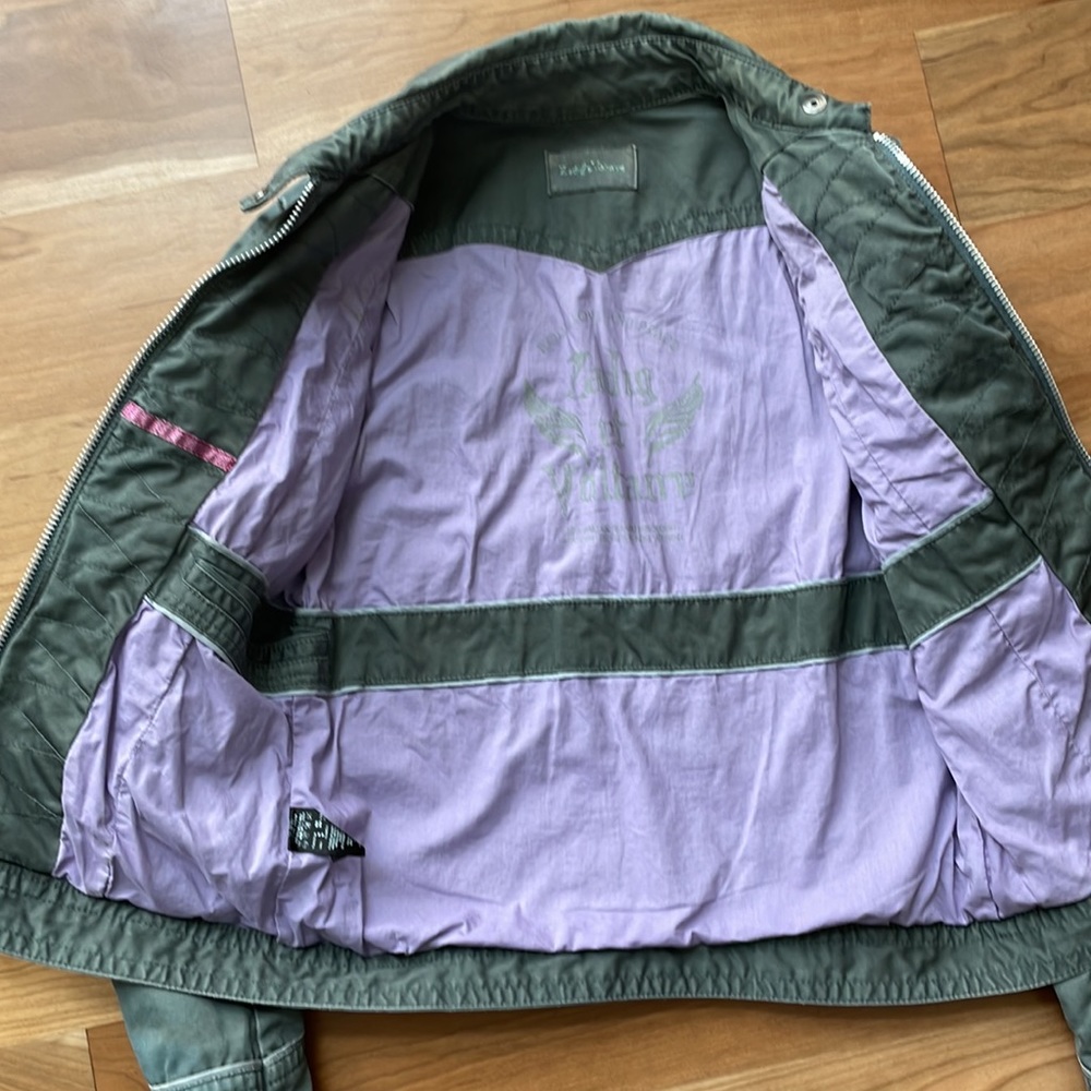 ZADIG & VOLTAIRE women’s slim, fit army, green jacket, size small - Picture 4 of 5